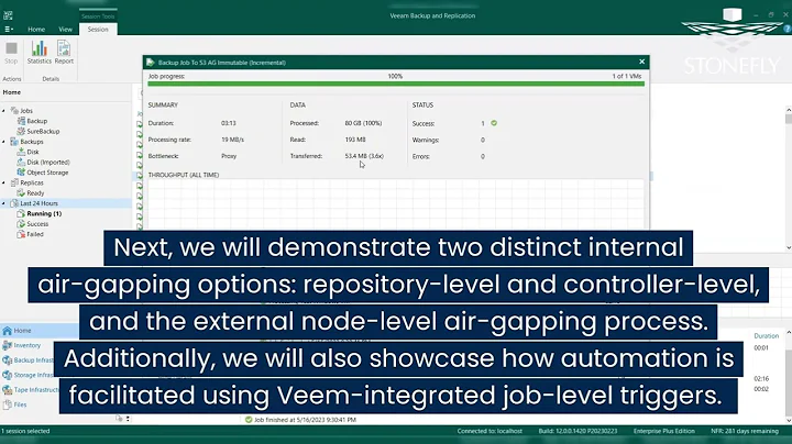 Air-Gapped and Immutable Repositories for Veeam Backups | StoneFusion Demo
