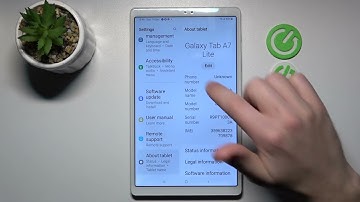 How to Find Phone Model Info in Samsung Galaxy Tab A7 Lite - Check Tablet Model