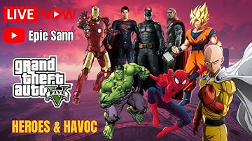 GTA 5 LIVE - CRAZY SUPERHERO MODS  !!