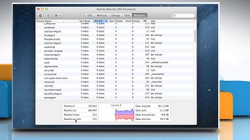 How to View network activity in the Activity Monitor window in Mac® OS X™