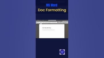 MS Word లో డాక్యుమెంట్ ఫార్మాటింగ్ | 1 నిమిషం షార్ట్‌కట్ ట్రిక్ | రాజుతో టెక్ చర్చలు