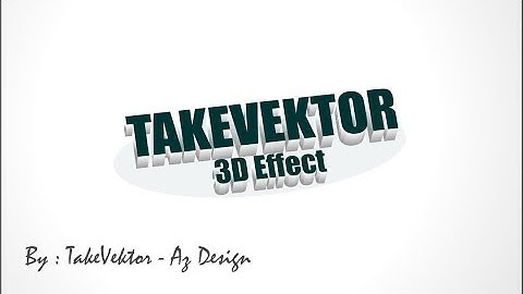 How to Make 3D Text in Corel Draw x7 By Takevektor