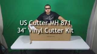 VIDEO 1: How to make a vinyl sticker - Unpacking the US Cutter MH-871 Kit
