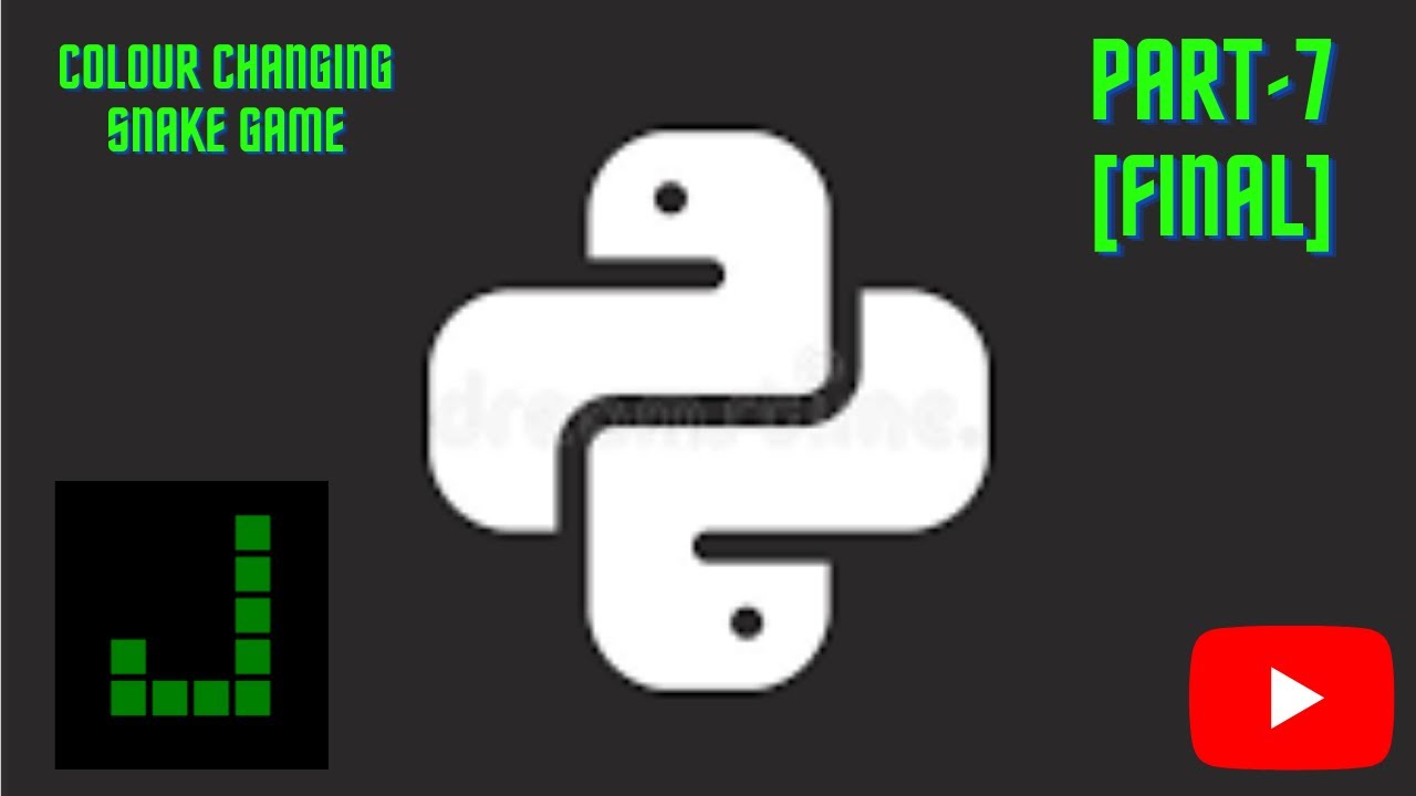 How to create colour changing snake game using turtle library in python ...