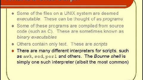 01. Unix Shell Scripting Tutorial - Introduction (Part2)
