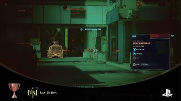 Cyberpunk 2077 Perform the Distract Enemies Quickhack - Must Be Rats Trophy
