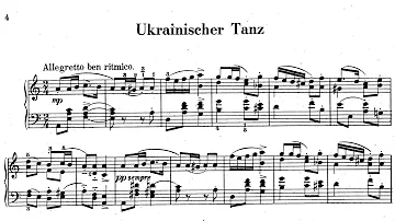 Barvinsky, Vasyl (1888-1963)      Miniatures on Ukrainian Folksongs - II. Ukrainian Dance