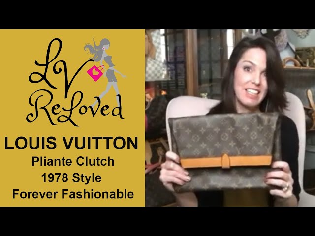 Louis Vuitton Pliante History 101 I 1970s Pliante Clutch I Model shot 