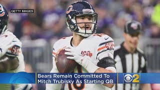 Pace: Bears Remain Committed To Trubisky As Starting QB