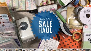 Amazing Garage Sale Haul - Craft Supplies - My Haul | You won't believe it!!