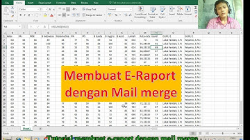 tutorial membuat e raport ( pdf ) dengan mail merge