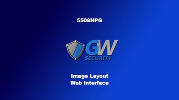 GW Security GW5508NPG - Image Layout (Web Interface)