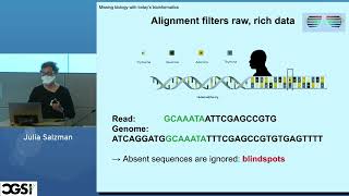 Julia Salzman | Statistical Reference free Genomics Solves Myriad Problems in Bioinformatics | 2023 screenshot 1