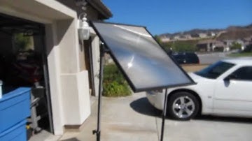 Fresnel Lens Solar Cooker from a FREE Big Screen TV