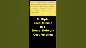 Convex function and the problem of Multiple Local Minima for Cost Function in a Neural Network