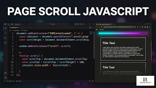 Page Scroll JavaScript (No talking, No AI)