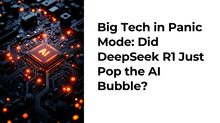 Big Tech in Panic Mode: Did DeepSeek R1 Just Pop the AI Bubble?