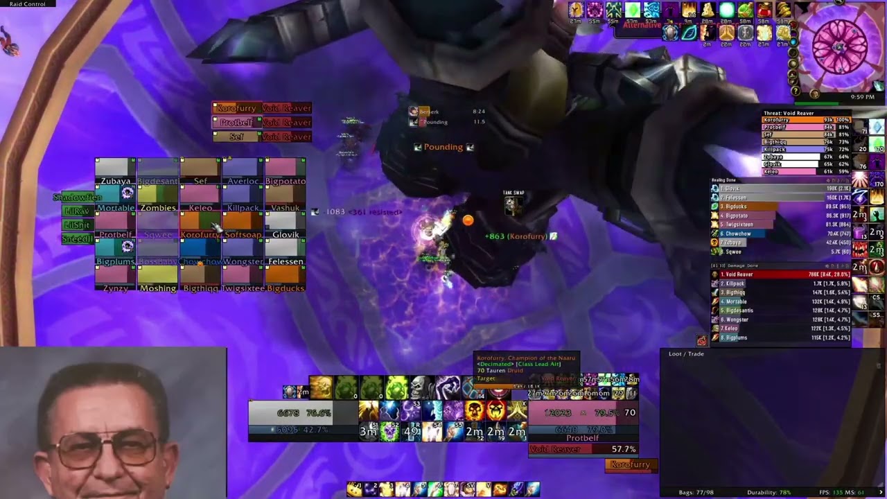 Grim & Decimated joint Fel Reaver - super scuffed raid comp - CoH Priest POV - October 21st 2021