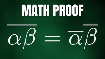 Prove That The Conjugate Of The Product Of Complex Numbers Is The Product Of The Conjugates