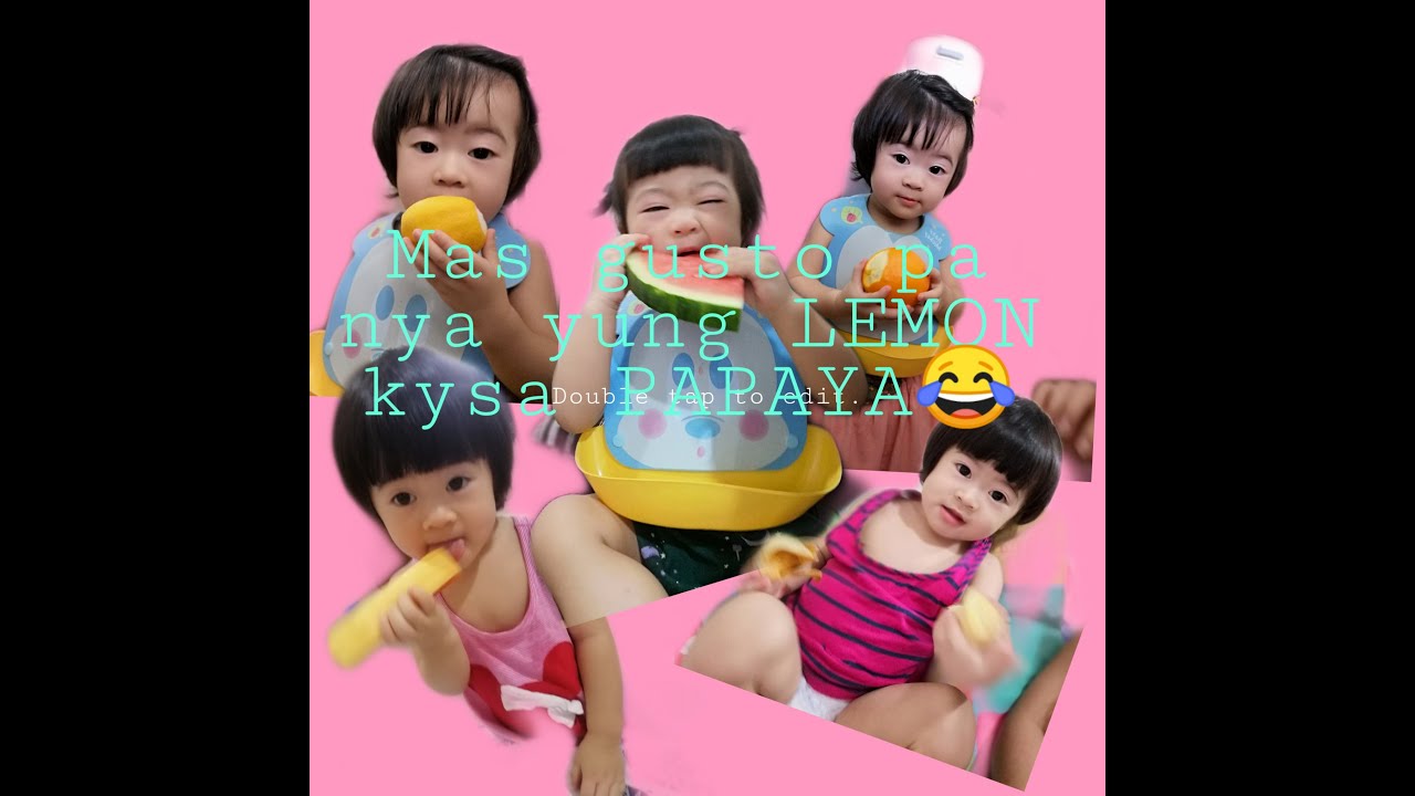 Eating My Favorite Fruits/Sofia Kee/Eating Papaya/Eating watermelon/Eating Lemon/Eating banana