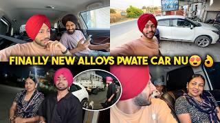 CAR NU NEW ALLOYS PAWATE😍 - HEMKUND SAHIB DI TYAARI KRLI😍👌 - BEING BRAND