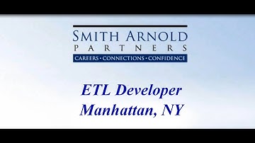 ETL Developer (CLOSED) | Smith Arnold Partners