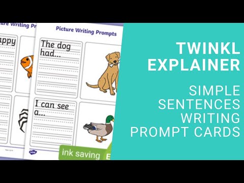 How to Use the Simple Sentences Writing Prompt Cards