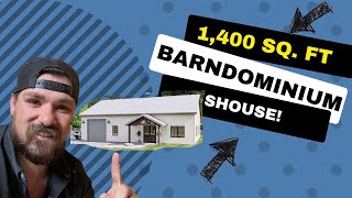 A 1,400 Square Foot Barndominium With a Shop/Shouse