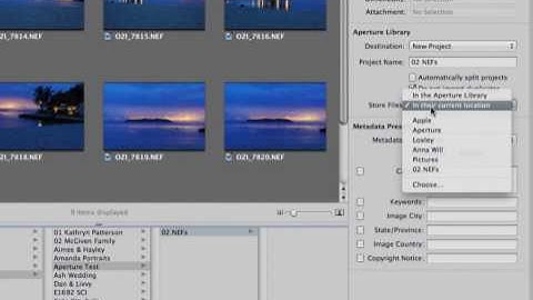 Aperture 3 Workflow: Organise & Import Imgaes