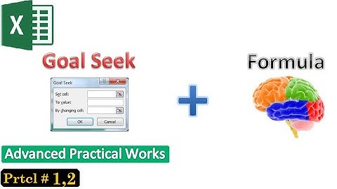 Ms Excel Full Tutorial Class # 62 Advanced Practical Works in Pashto | Goal Seek | Goal Seek Formula