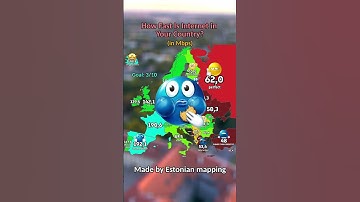 How fast is internet in your country? ⚡📶 #shorts #map #europe