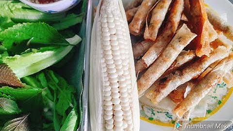 RAM BẮP MÓN NGON ĐẶC SẢN QUẢNG NGÃI GÓI CÙNG NHÂN THỊT HEO- ĐỒNG QUÊ ẨM THỰC