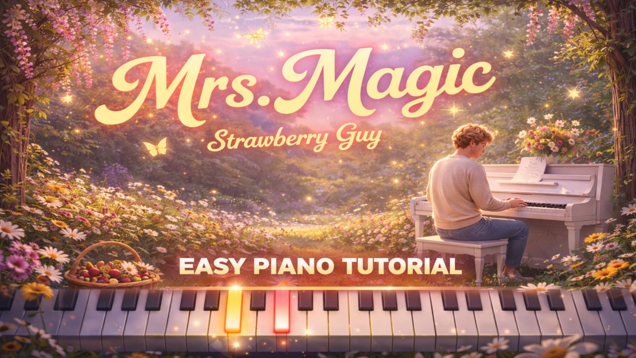 Mrs.Magic - Strawberry Guy | Easy Piano Tutorial - YouTube