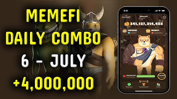 Memefi Daily Combo 6 July  | Memefi Secret Combo | Claim memefi 4,000,000 coin