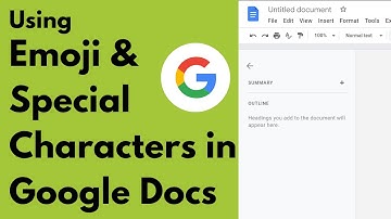 Using Emoji & Special Characters in Google Docs