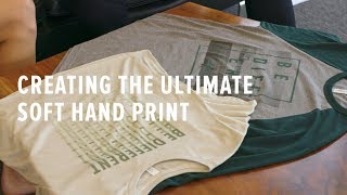 Creating the Softest T shirt — Soft Hand Screen Printing screenshot 5