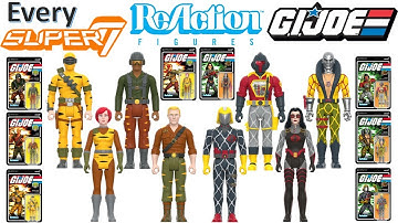 ***see newer video*** Every Super7 G.I. Joe ReAction Action Figure Comparison List