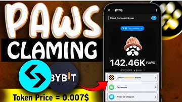 How to Claim Paws Tokens | Paws Airdrop claim on Bybit, bitget exchange | Paws Airdrop claim now