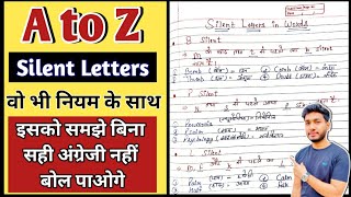 सही अंग्रेजी पढ़ना कैसे सीखें [Day 2] | A to Z Silent Letters | Spoken English Course