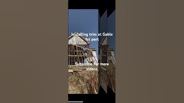 Installing trim at Gable 1st part #construcción #trim #trucos #tipsandtricks #tips #atajos #hardwork