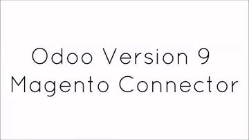 odoo version 9 Magento Connector complete flow