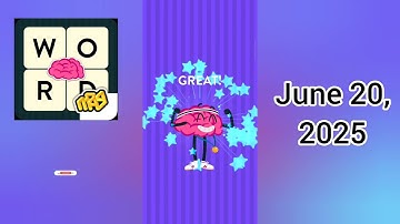 WordBrain Space Brain Event June 20, 2025 - All Parts | Full Gameplay & Solutions