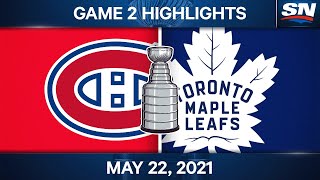 NHL Game Highlights | Canadiens vs. Maple Leafs, Game 2 - May 22, 2021