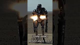 Insane 20mm Ammo Resistance Test on Humanoid Combat Robot #CombatRobot #HumanoidRobot #RobotEra