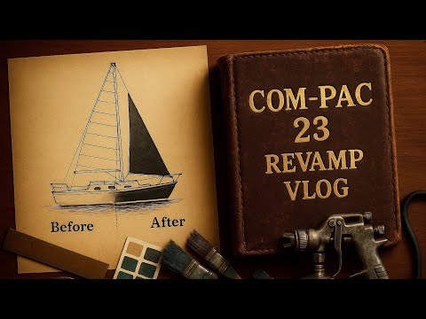 COM-PAC 23 SAILBOAT REFURBISHING VLOG UNBELIEVABLE BEFORE & AFTER-RESTORATION MOVING AT JET SPEED