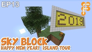 MineSaga SkyBlock 1.0: S1E13 - Happy New Year / Island Tour