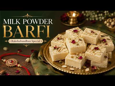 10 Minute Barfi Recipe - No Mawa, No Fuss | Raksha Bandhan Special