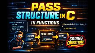 How to Pass Structures in C Functions (With Examples) #embedded #cprogramming #programming