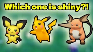 Shiny Pichu Vs Pikachu Vs Raichu Which One Is The Hardest To Spot?