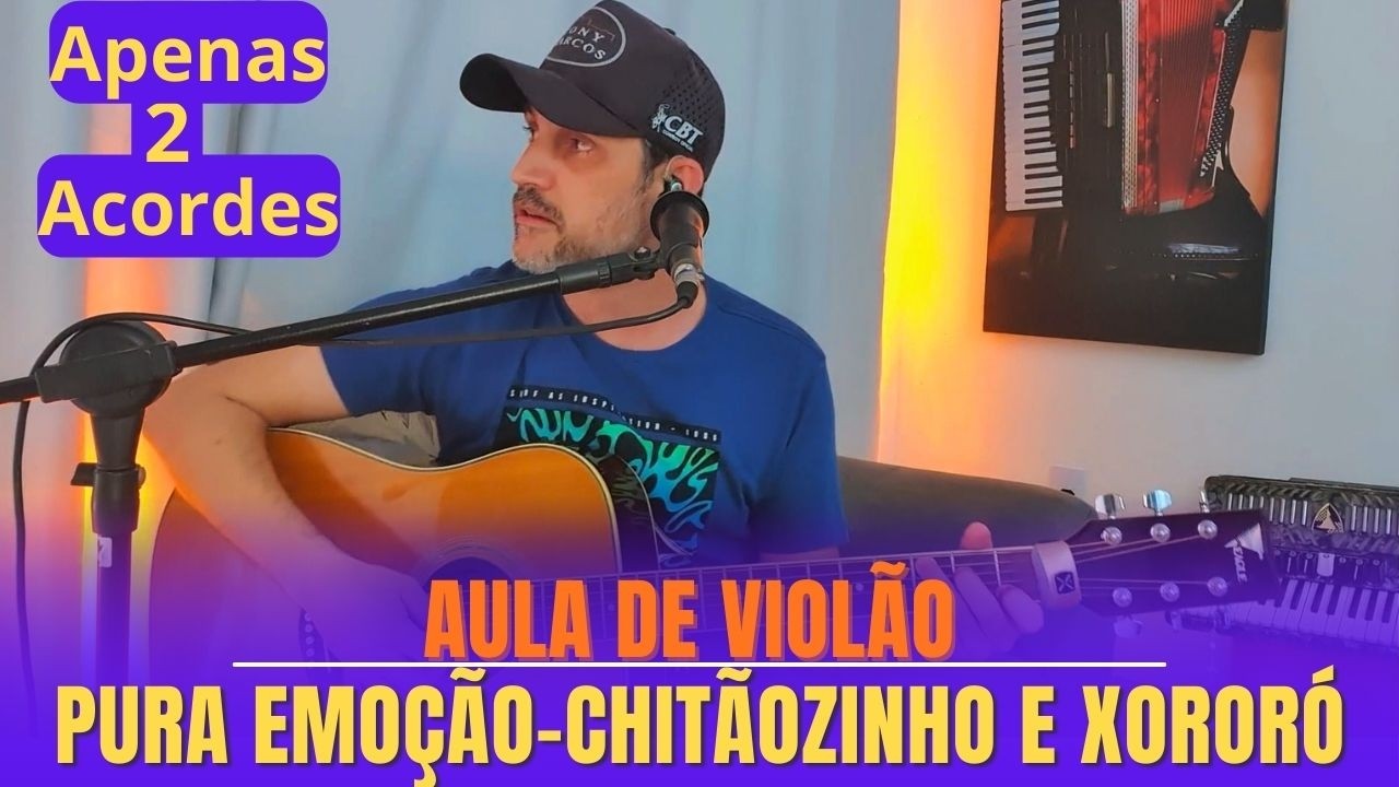 Como Tocar PURA EMOÇÃO no Violão com 2 Acordes simples 